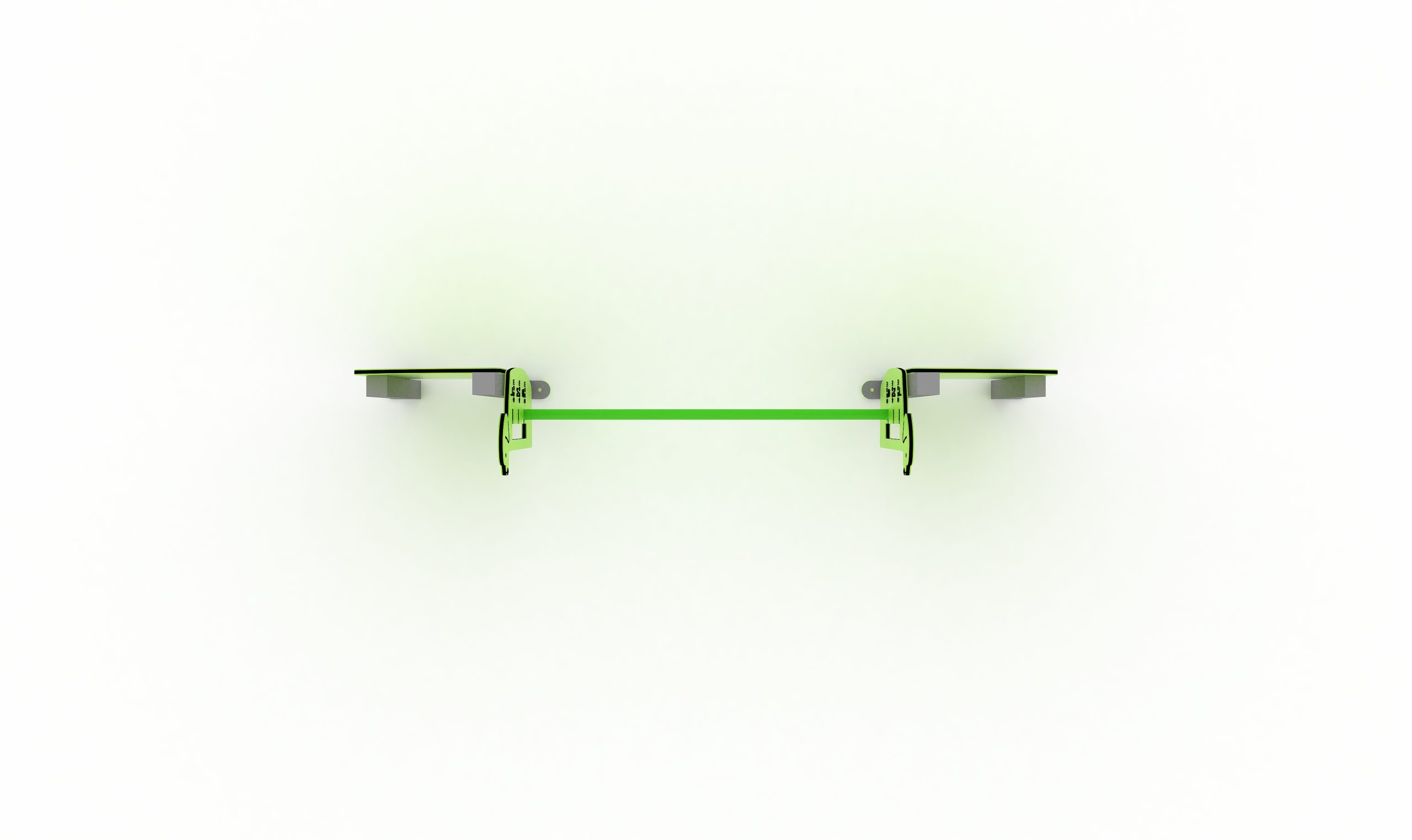 Valla de salto para perros con dos paneles verticales y barra ajustable en altura, ideal para agility y parques caninos.